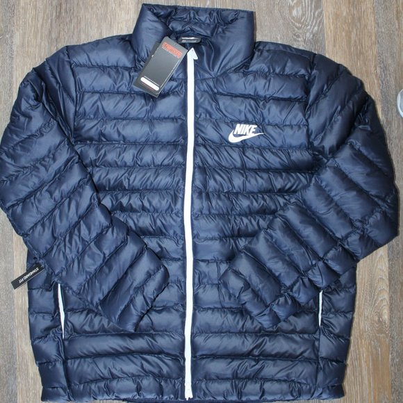 nike navy puffer jacket